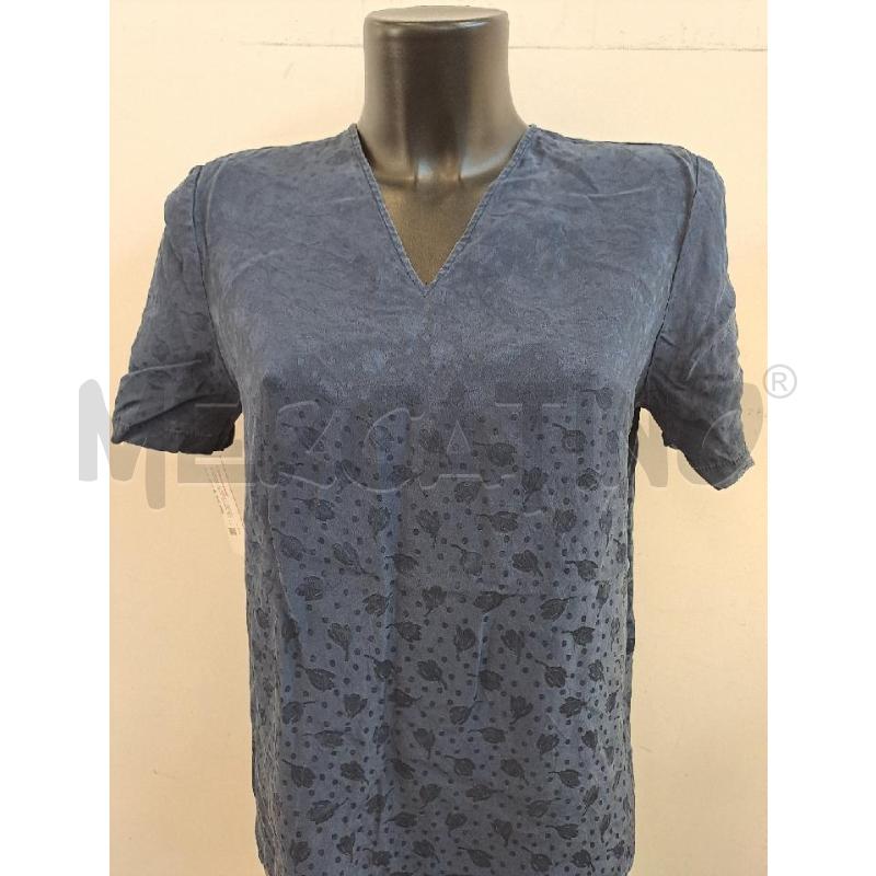 T SHIRT DONNA LUISA SPAGNOLI BLU DAMASCATO  | Mercatino dell'Usato Catanzaro 2