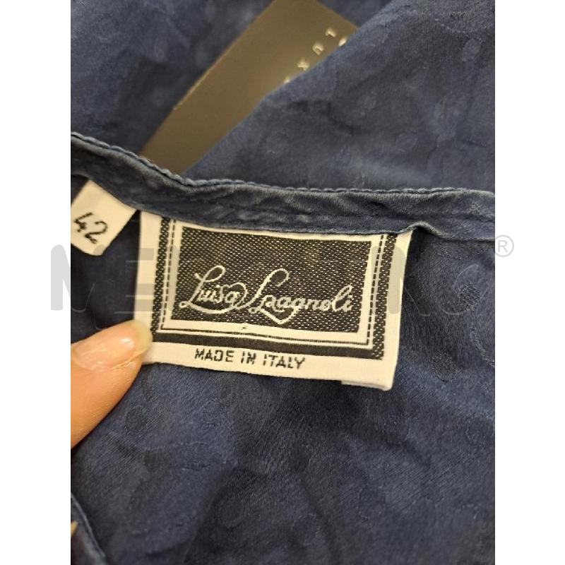 T SHIRT DONNA LUISA SPAGNOLI BLU DAMASCATO  | Mercatino dell'Usato Catanzaro 3