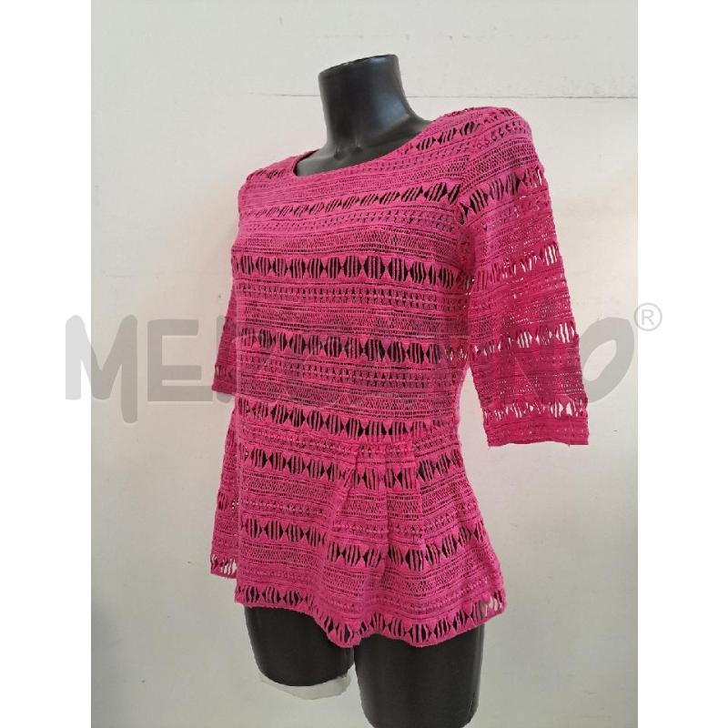 T SHIRT DONNA PINKO FILO FUCSIA TRAFORATO | Mercatino dell'Usato Catanzaro 2