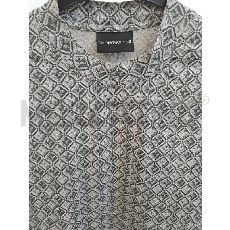 T SHIRT UOMO EMPORIO ARMANI ROMBI GRIGIO  | Mercatino dell'Usato Catanzaro 2