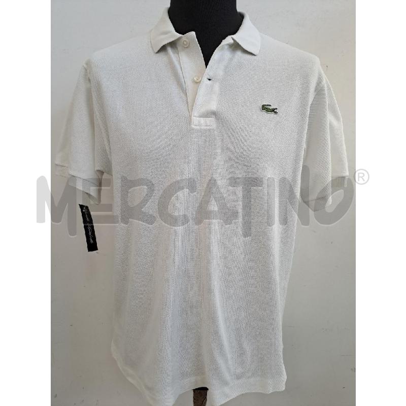 T SHIRT UOMO LACOSTE BIANCA  | Mercatino dell'Usato Catanzaro 1