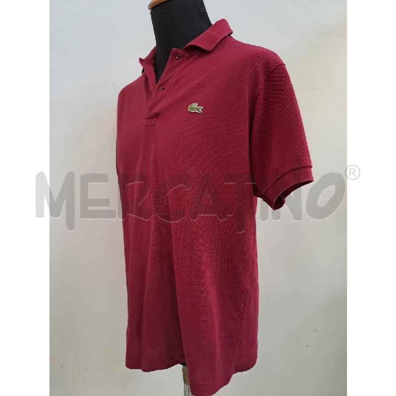 T SHIRT UOMO LCOSTE AMARANTO  | Mercatino dell'Usato Catanzaro 2