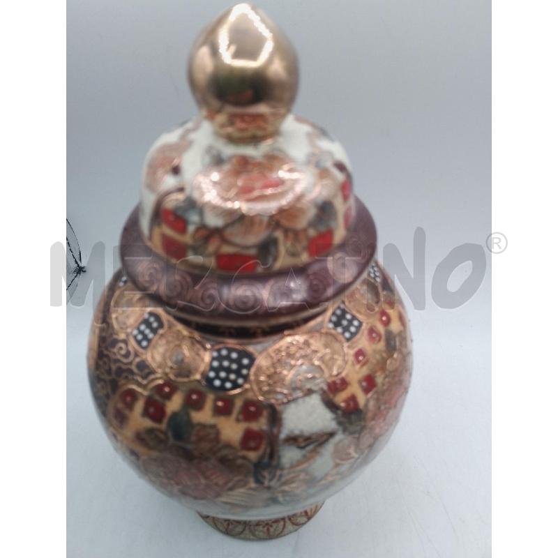 URNA SATSUMA MARRONE DORATA H 22 CM | Mercatino dell'Usato Catanzaro 4