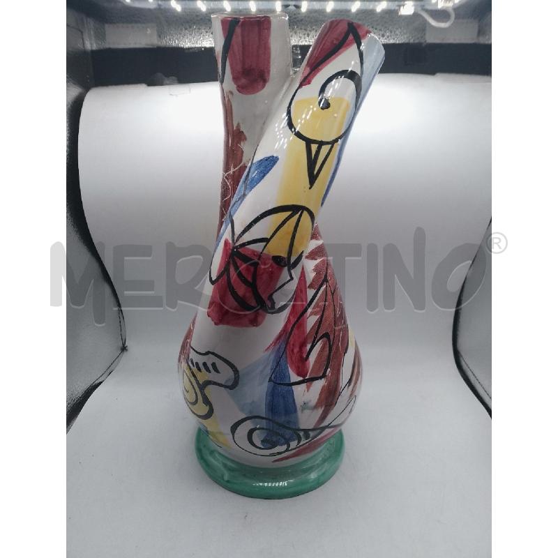 VASO IN CERAMICA  IN CERAMICA FORME GEOMETRICHE FLOREALE  | Mercatino dell'Usato Catanzaro 2