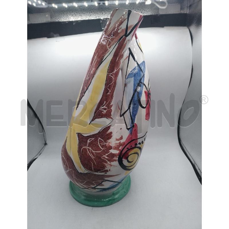VASO IN CERAMICA  IN CERAMICA FORME GEOMETRICHE FLOREALE  | Mercatino dell'Usato Catanzaro 3
