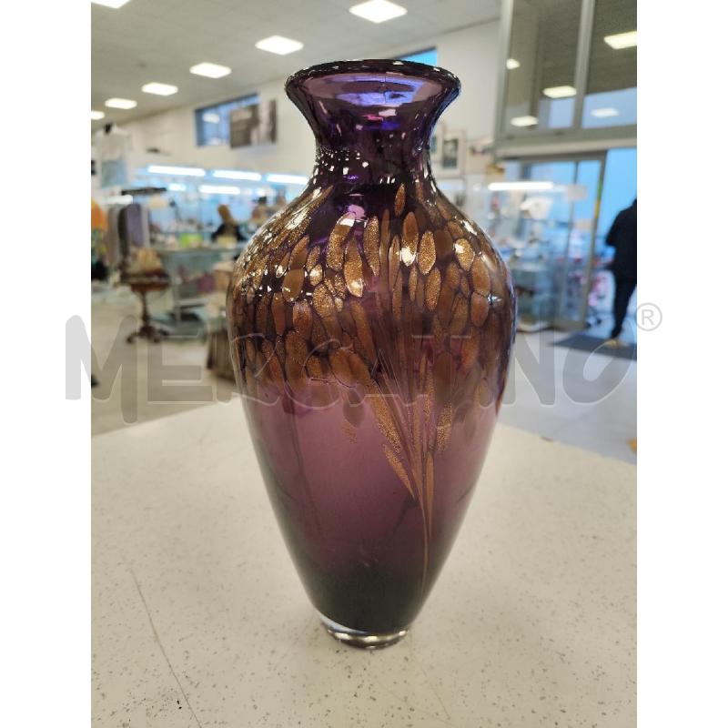 VASO MURANO VIOLA DORATO | Mercatino dell'Usato Catanzaro 1