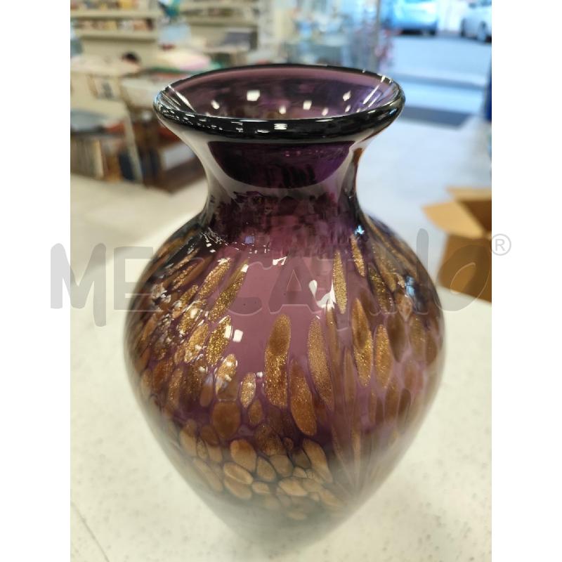 VASO MURANO VIOLA DORATO | Mercatino dell'Usato Catanzaro 2