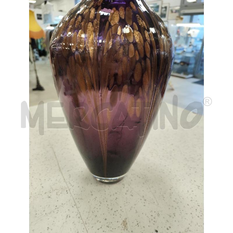 VASO MURANO VIOLA DORATO | Mercatino dell'Usato Catanzaro 3