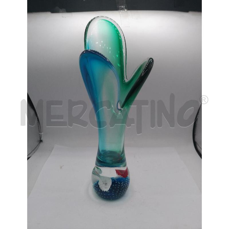 VASO VETRO MURANO IN VETRO SOMMERSO ANNI 70 | Mercatino dell'Usato Catanzaro 1