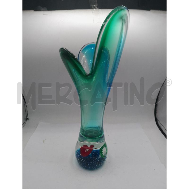 VASO VETRO MURANO IN VETRO SOMMERSO ANNI 70 | Mercatino dell'Usato Catanzaro 2