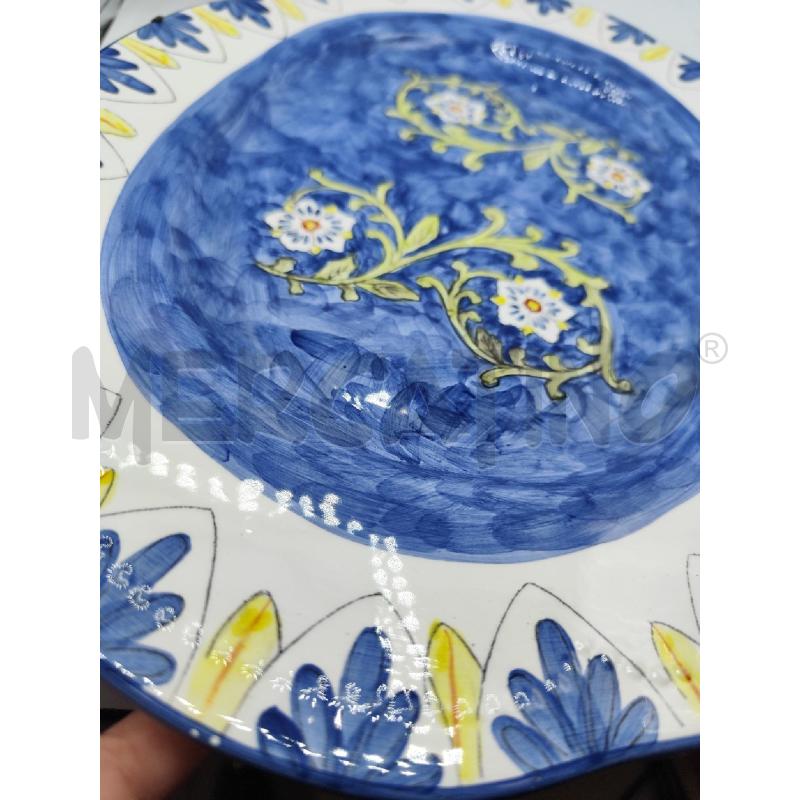 VASSOIO IN CERAMICA VILLA D'ESTE FIORI OVALE  | Mercatino dell'Usato Catanzaro 3