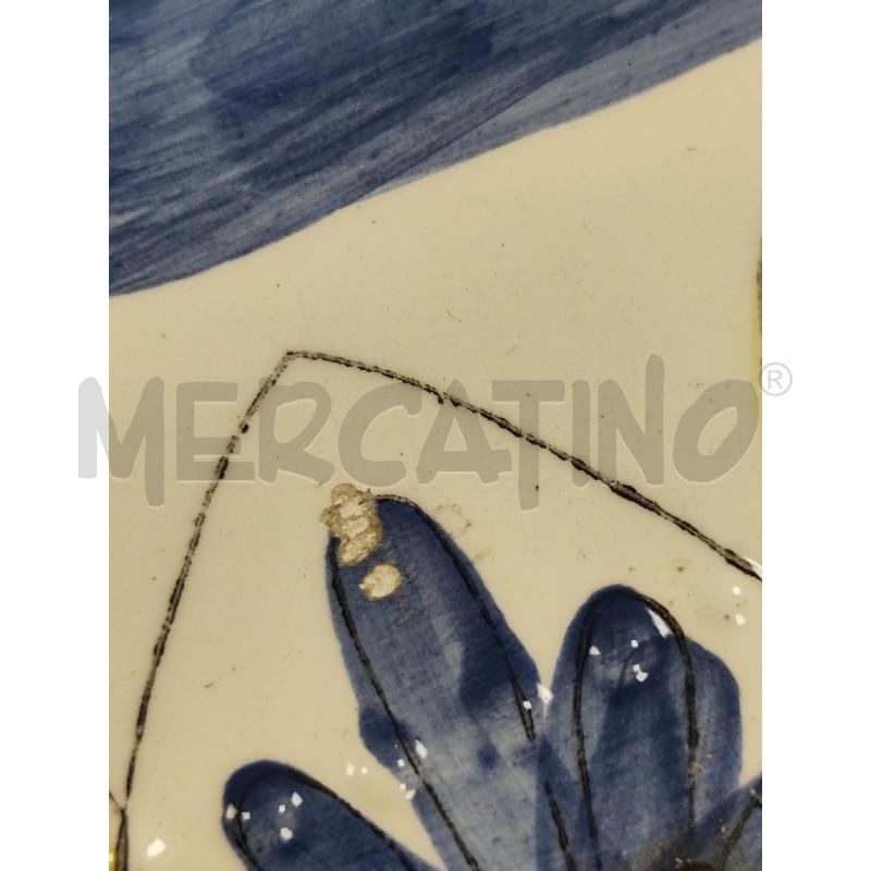 VASSOIO IN CERAMICA VILLA D'ESTE FIORI OVALE  | Mercatino dell'Usato Catanzaro 4