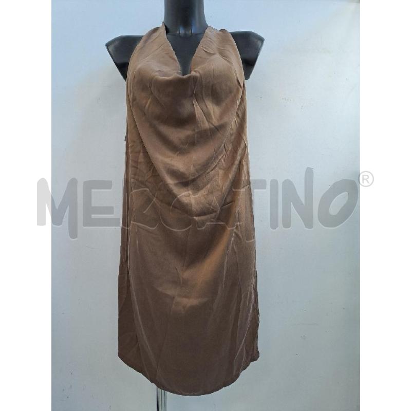 VESTITO DONNA ALPHA MARRONE SETA | Mercatino dell'Usato Catanzaro 1
