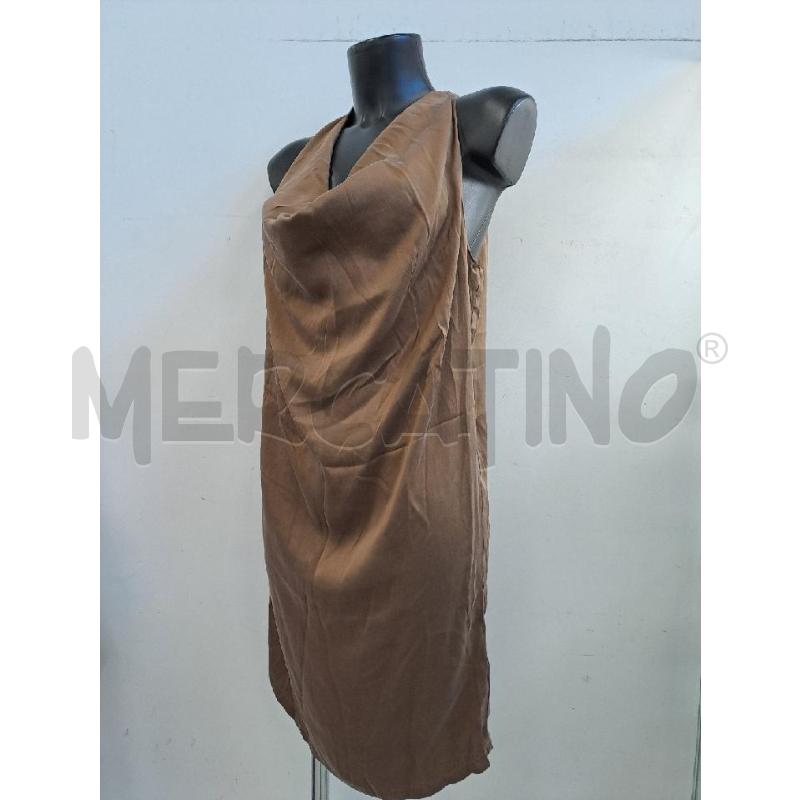 VESTITO DONNA ALPHA MARRONE SETA | Mercatino dell'Usato Catanzaro 2