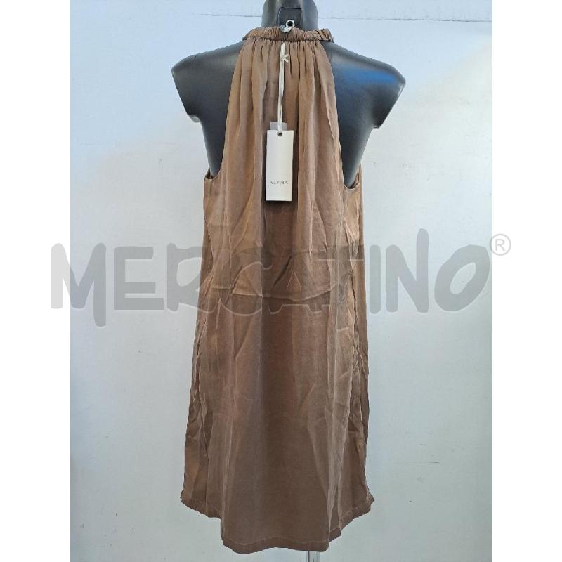 VESTITO DONNA ALPHA MARRONE SETA | Mercatino dell'Usato Catanzaro 3