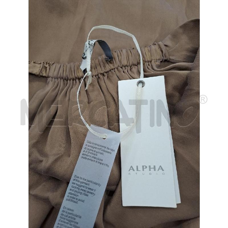 VESTITO DONNA ALPHA MARRONE SETA | Mercatino dell'Usato Catanzaro 4