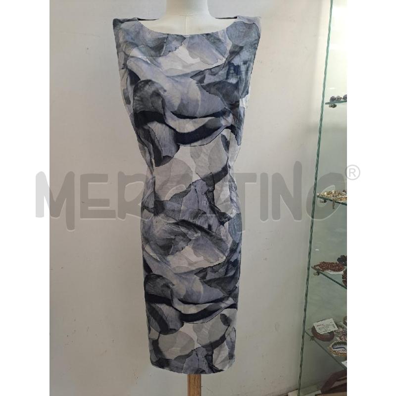 VESTITO DONNA BOSS SMANCIATO SFUMATO BLU CELESTE CERNIERA SCHIENA  | Mercatino dell'Usato Catanzaro 1