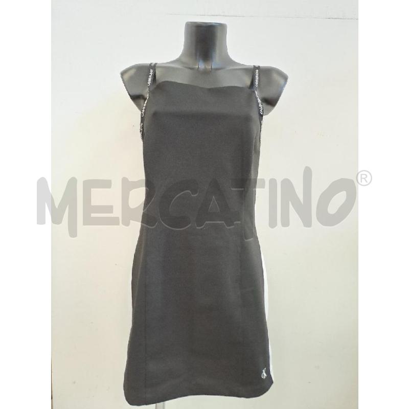 VESTITO DONNA CALVIN KLEIN NERO BANDA BIANCO  | Mercatino dell'Usato Catanzaro 1