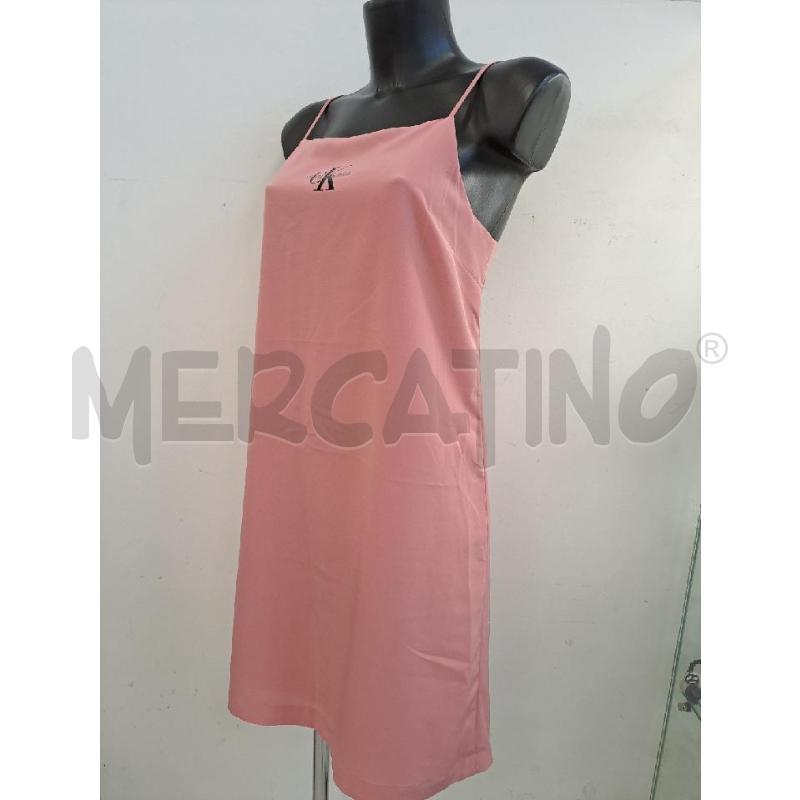 VESTITO DONNA CALVIN KLEIN ROSA SPALLINE SOTTILI  | Mercatino dell'Usato Catanzaro 2