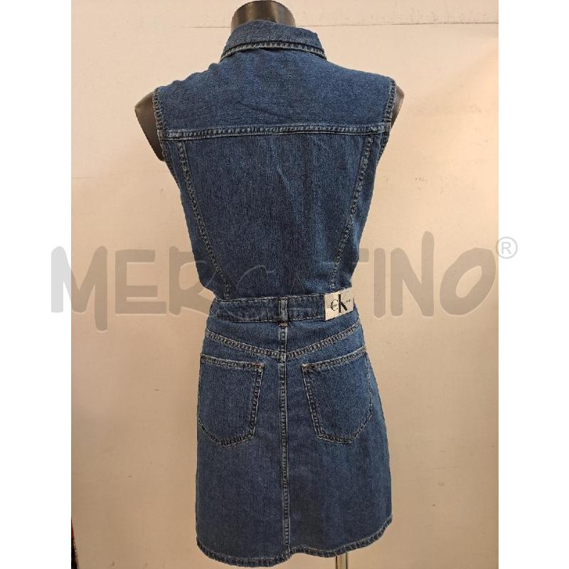 VESTITO DONNA CALVIN KLEIN SMANICATO JEANS  | Mercatino dell'Usato Catanzaro 3