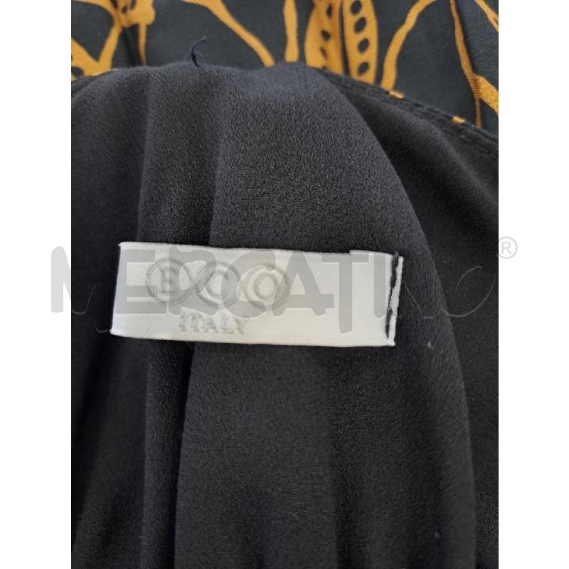 VESTITO DONNA ECO NERO LUNGO DISEGNI BEIGE MARRONE | Mercatino dell'Usato Catanzaro 4