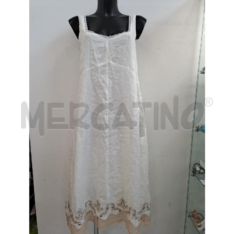 VESTITO DONNA ELENA MIRÒ LINO BINCO FILO SABBIA  | Mercatino dell'Usato Catanzaro 1