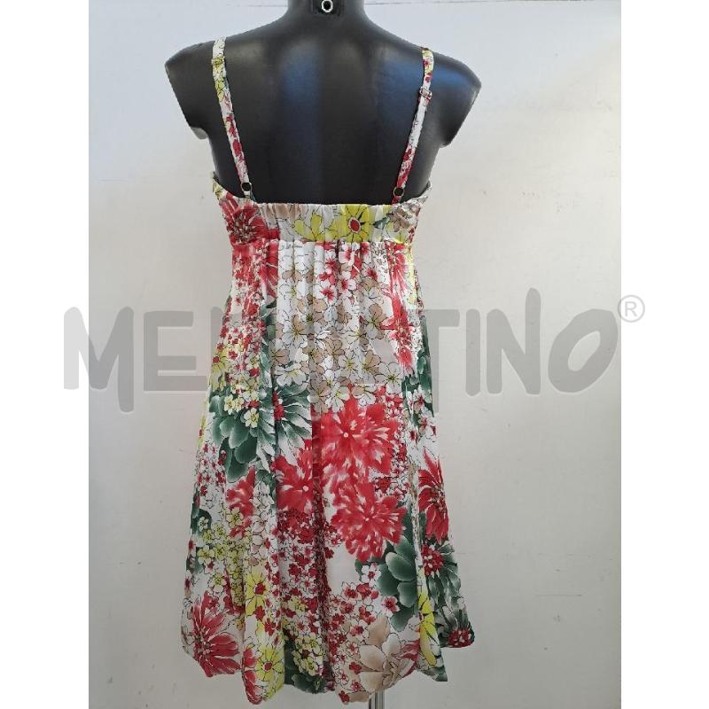 VESTITO DONNA ELISABETTA FRANCHI BIANCO FIORI ROSSO BIANCO GIALLO  | Mercatino dell'Usato Catanzaro 3