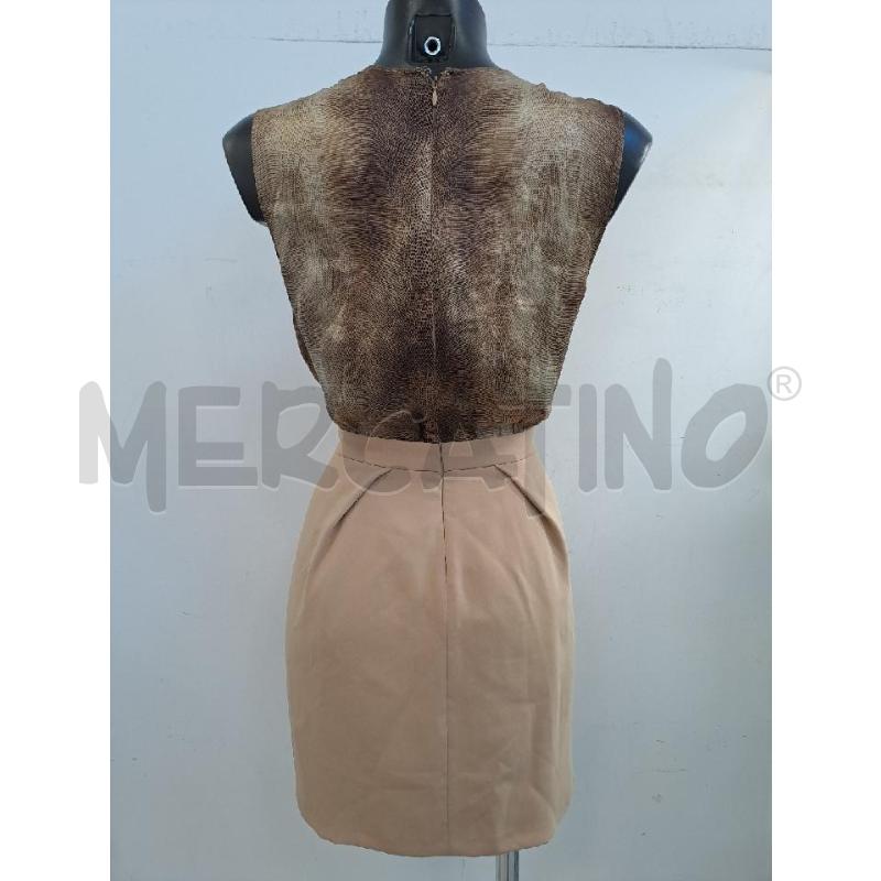 VESTITO DONNA ELISABETTA FRANCHI PITONATOBEIGE GONNA BEIGE  | Mercatino dell'Usato Catanzaro 3
