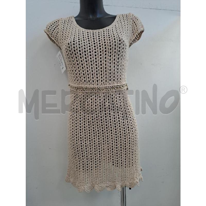 VESTITO DONNA ELISABETTA FRANCHI TRAFORATA BEIGE CATENA | Mercatino dell'Usato Catanzaro 1