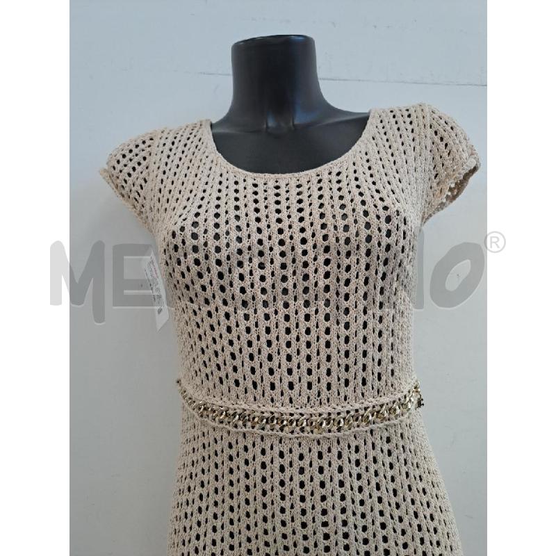 VESTITO DONNA ELISABETTA FRANCHI TRAFORATA BEIGE CATENA | Mercatino dell'Usato Catanzaro 2