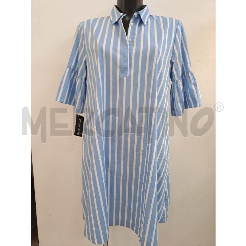 VESTITO DONNA EMME RIGA CELESTE BIANCA  | Mercatino dell'Usato Catanzaro 1
