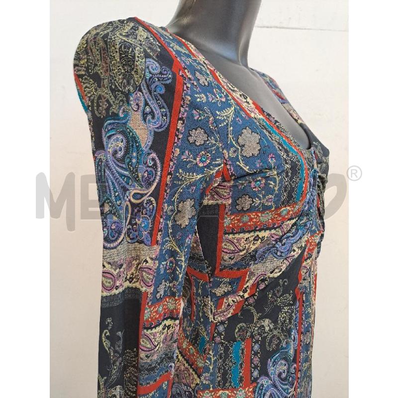 VESTITO DONNA ETRO MLUNGA SCOLLO V BLU PAISLEY  | Mercatino dell'Usato Catanzaro 3