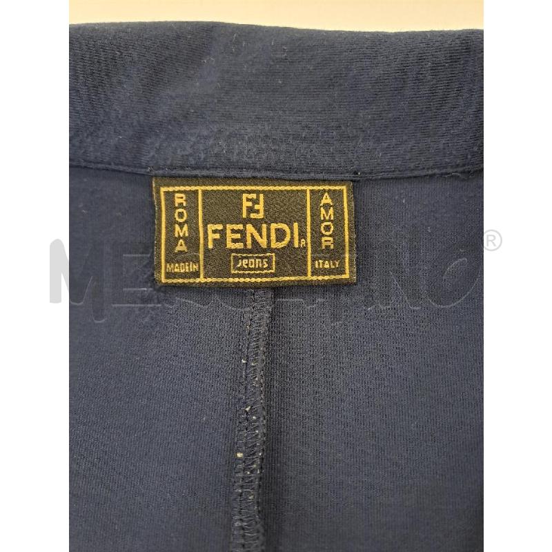 VESTITO DONNA FENDI BLU COLLO TASCHE SOPRA  | Mercatino dell'Usato Catanzaro 4