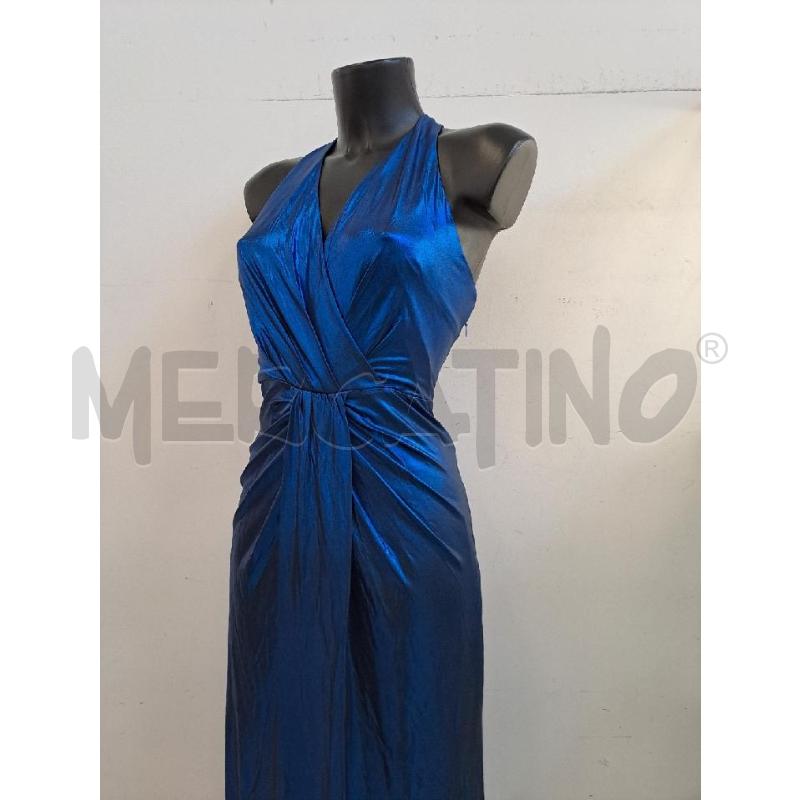 VESTITO DONNA GRACE KARIN BLU ELECTRICO LAMINATO LUNGO | Mercatino dell'Usato Catanzaro 2
