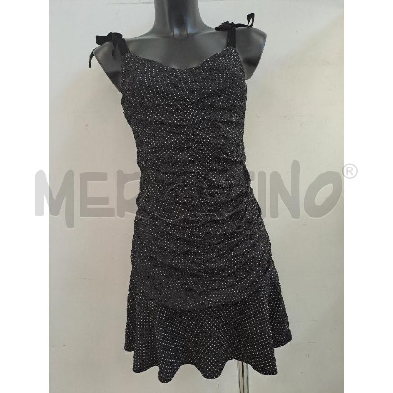 VESTITO DONNA GUESS NERO PUA BIANCO BRATELLINE VELLUTO  | Mercatino dell'Usato Catanzaro 1