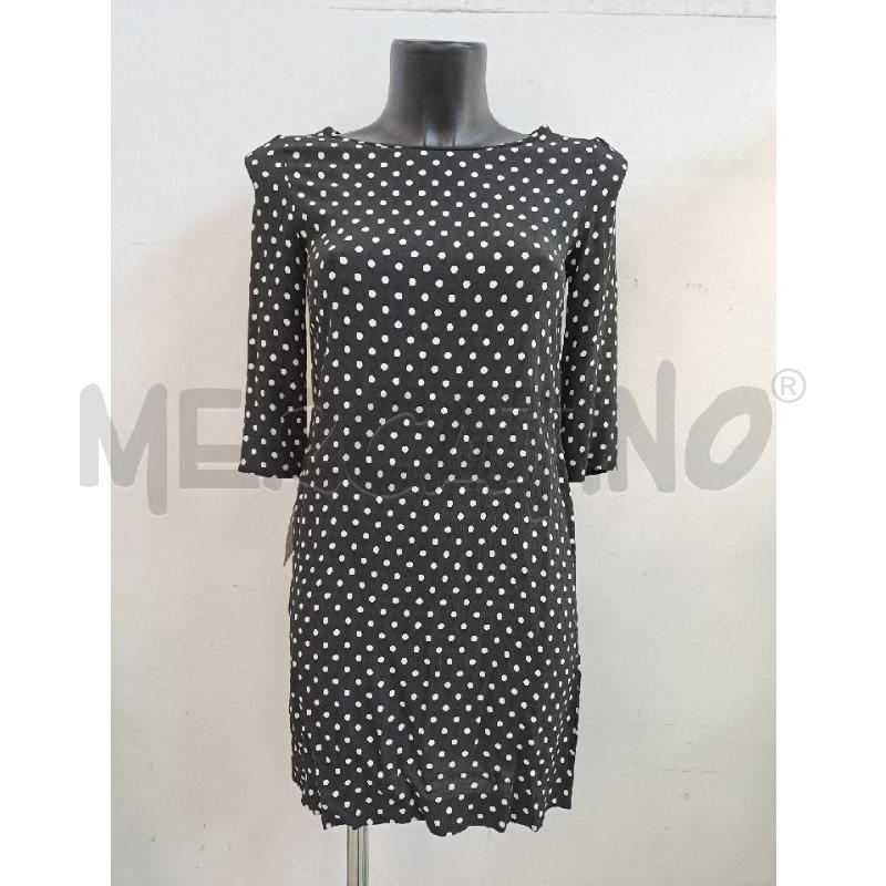 VESTITO DONNA INTREND NERO PUA BIANCHI CERNIERA SCHIENA  | Mercatino dell'Usato Catanzaro 1
