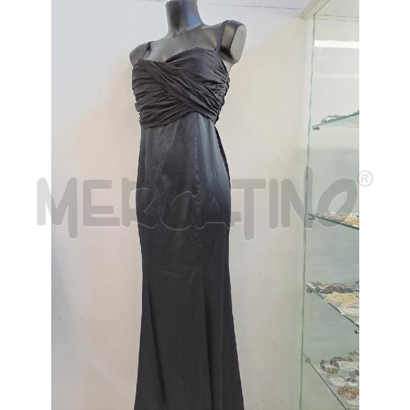 VESTITO DONNA JUST CAVALLI NERO LUNGO DETTAGLIO SETA SPALLINE  | Mercatino dell'Usato Catanzaro 2
