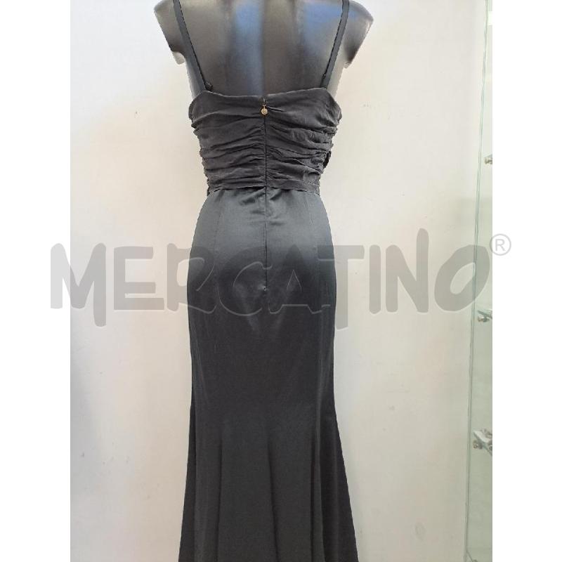 VESTITO DONNA JUST CAVALLI NERO LUNGO DETTAGLIO SETA SPALLINE  | Mercatino dell'Usato Catanzaro 3