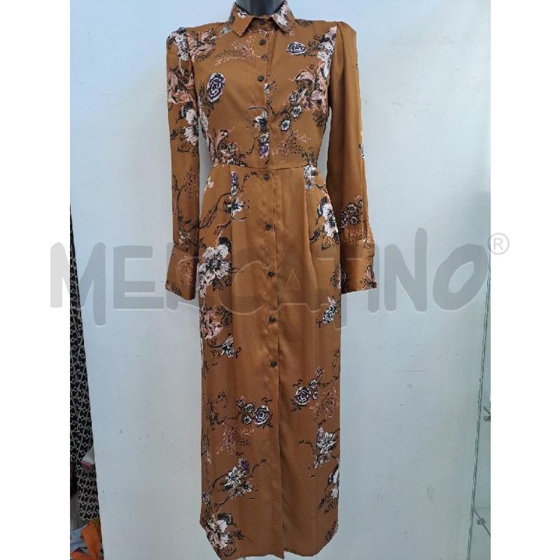 VESTITO DONNA KAOS MARRONE FIORI ROSA CHIARO  | Mercatino dell'Usato Catanzaro 1