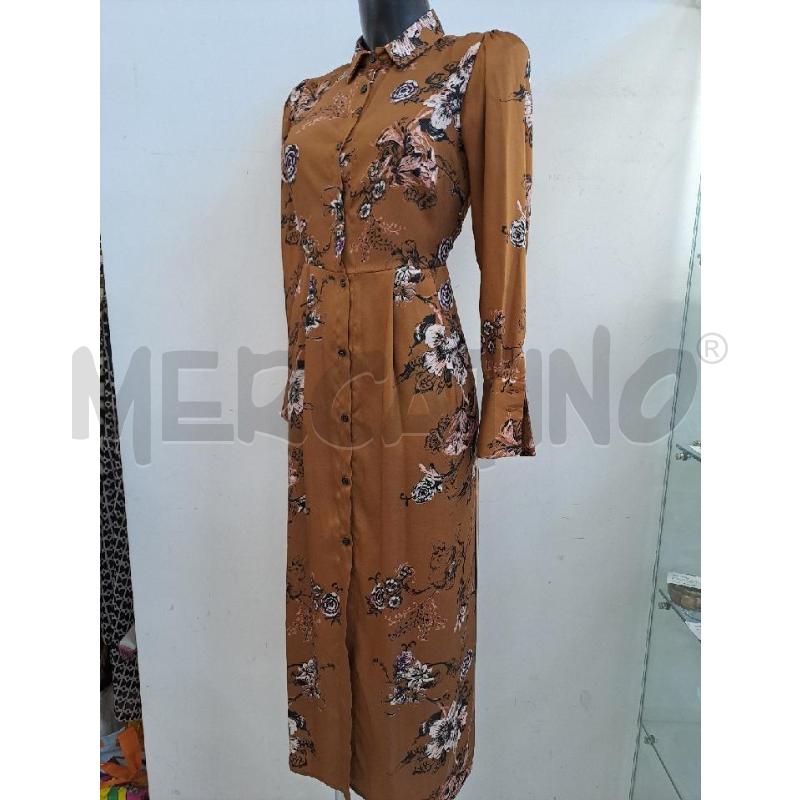VESTITO DONNA KAOS MARRONE FIORI ROSA CHIARO  | Mercatino dell'Usato Catanzaro 2