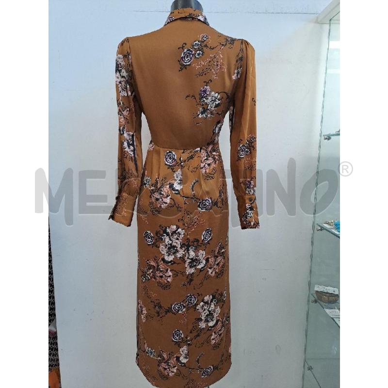 VESTITO DONNA KAOS MARRONE FIORI ROSA CHIARO  | Mercatino dell'Usato Catanzaro 3