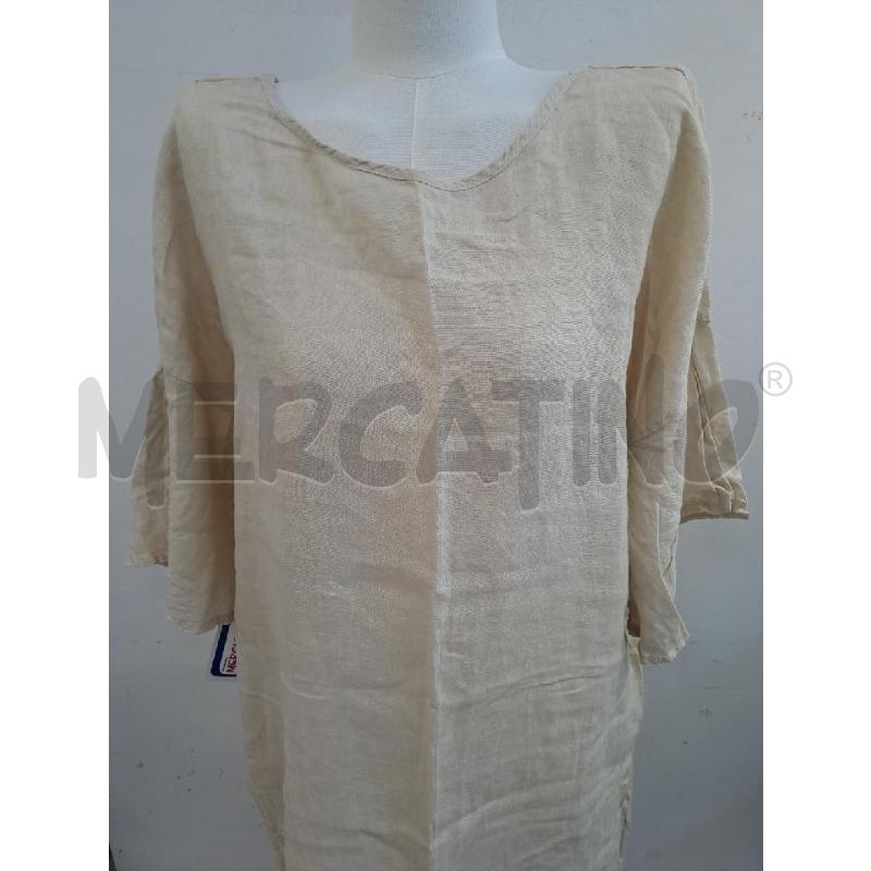 VESTITO DONNA KARAKORUM BEIGE LINO MCORTA  | Mercatino dell'Usato Catanzaro 2