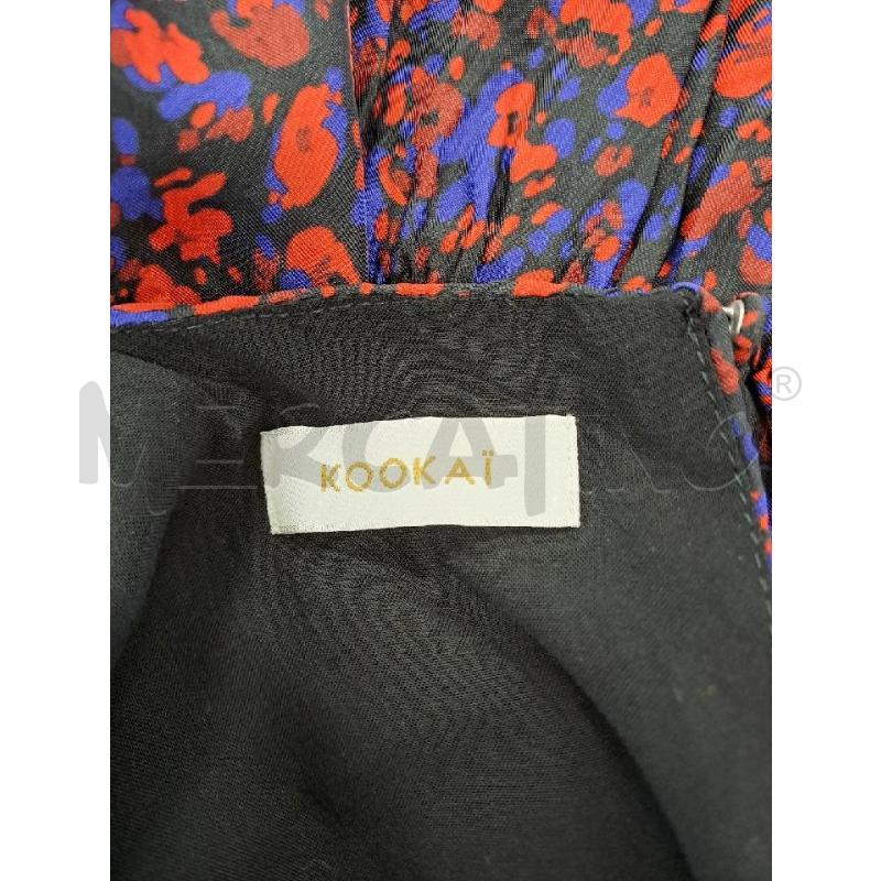 VESTITO DONNA KOOKAI NERO FIORI ROSSO BLU  | Mercatino dell'Usato Catanzaro 4