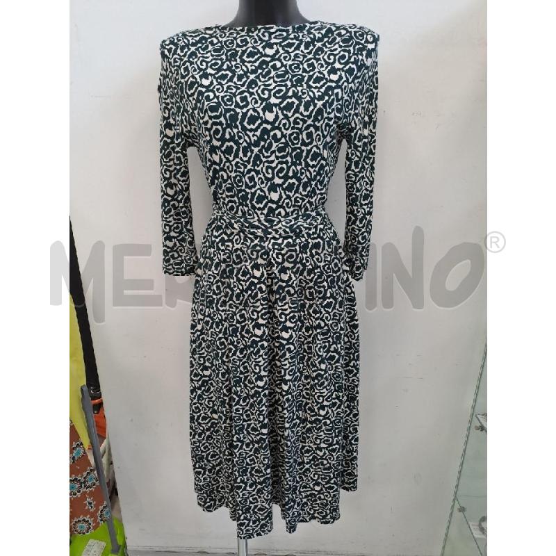 VESTITO DONNA LAUREN RALPH LAUREN BIANCO DISEGNI VERDE | Mercatino dell'Usato Catanzaro 1