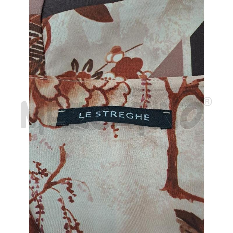 VESTITO DONNA LE STREGHE DISEGNI PESCA MARRONE SCOLLO V  | Mercatino dell'Usato Catanzaro 3
