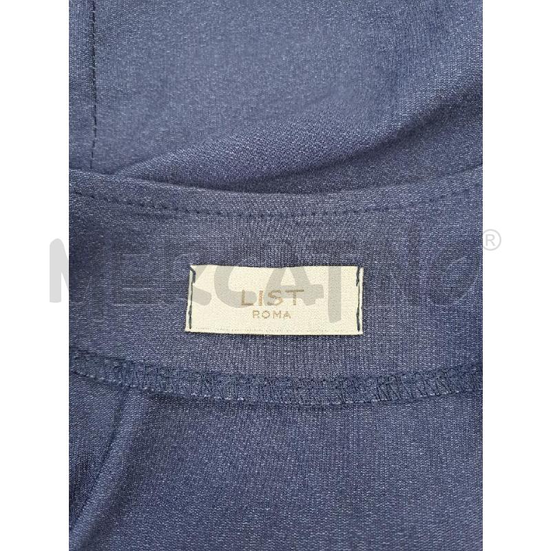 VESTITO DONNA LIST ROMA BLU CERNIERA NERA SMANICATO | Mercatino dell'Usato Catanzaro 4