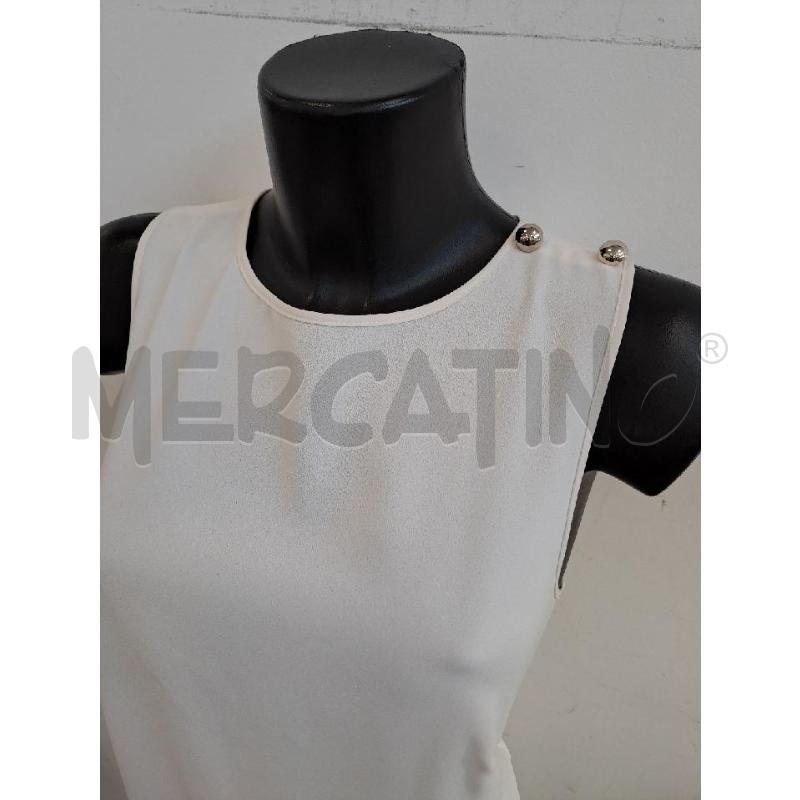 VESTITO DONNA LIU JO BIANCO BOTTONI SPALLINE DORATE  | Mercatino dell'Usato Catanzaro 2