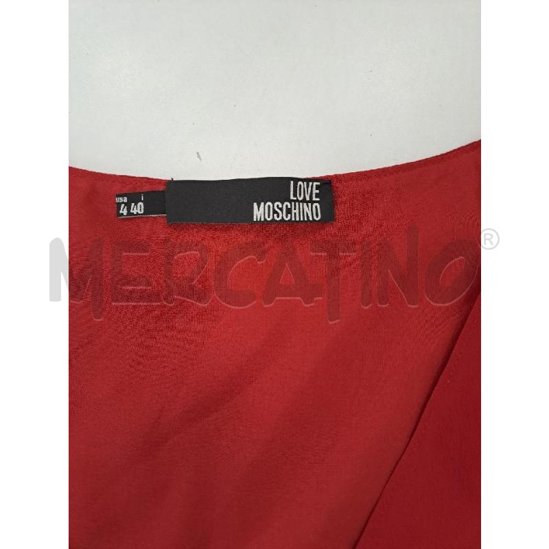 VESTITO DONNA LOVE MOSCHINO ROSSO | Mercatino dell'Usato Catanzaro 4
