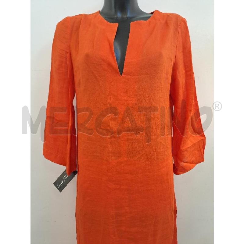 VESTITO DONNA LUISA SPAGNOLI ARANCIONE LINO MTREQUARTI | Mercatino dell'Usato Catanzaro 2