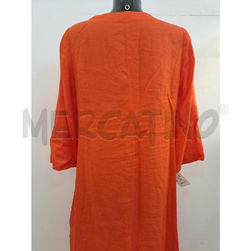 VESTITO DONNA LUISA SPAGNOLI ARANCIONE LINO MTREQUARTI | Mercatino dell'Usato Catanzaro 3